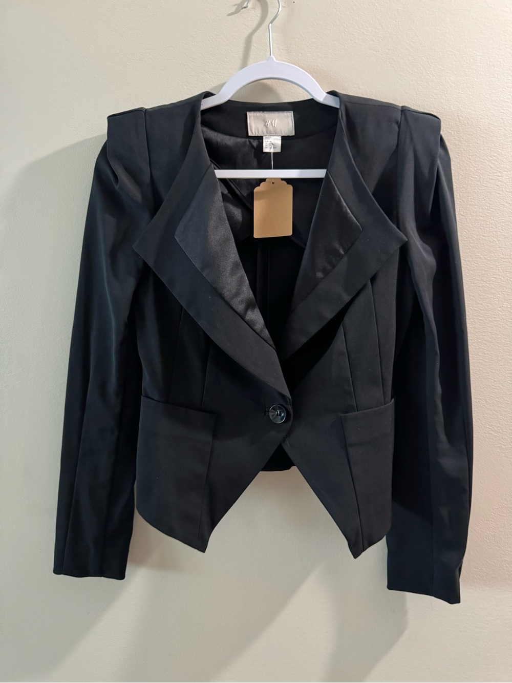 Windsor Single-Button Tailored Blazer - Black